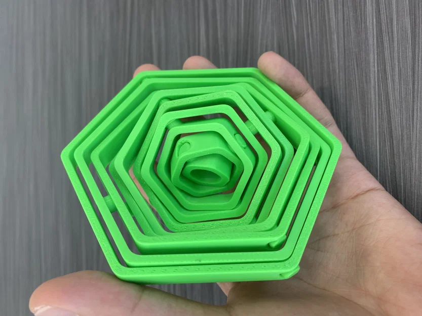 HEX Gyroscope Fidget - Món đồ chơi xoay 3D độc đáo dễ in - Image 2