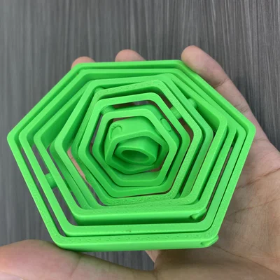 HEX Gyroscope Fidget - Món đồ chơi xoay 3D độc đáo dễ in