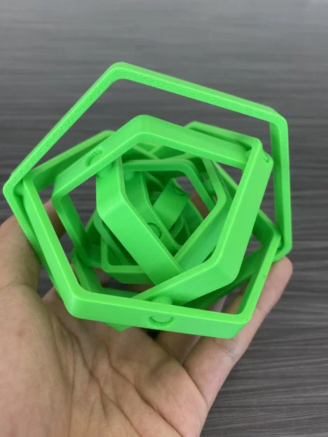 HEX Gyroscope Fidget - Món đồ chơi xoay 3D độc đáo dễ in - Image 3