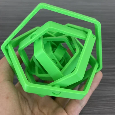 HEX Gyroscope Fidget - Món đồ chơi xoay 3D độc đáo dễ in
