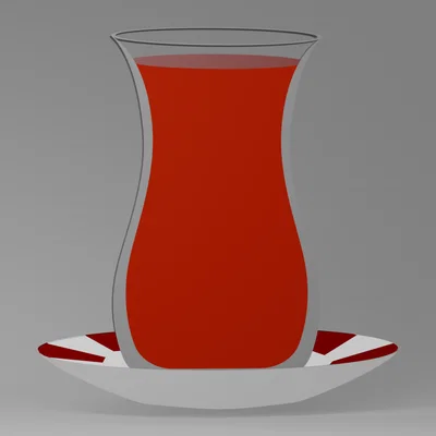Mô hình Ly Trà Thổ Nhĩ Kỳ (Turkish Tea Glass)