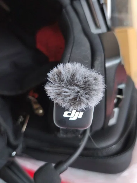 Ngàm gắn DJI Mic Mini 2 cho mũ bảo hiểm lật hàm LS2 - Image 1