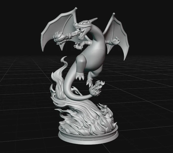 Mô hình Charizard trên ngai lửa - Image 2