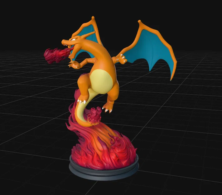 Mô hình Charizard trên ngai lửa - Image 4