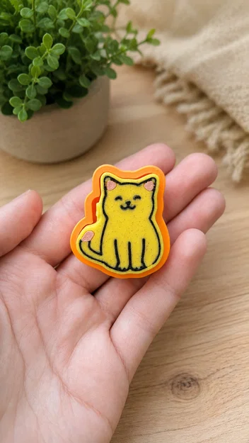 Cute Cat Clicker – Mô hình đồ chơi Fidget in 3D dễ thương - Image 1