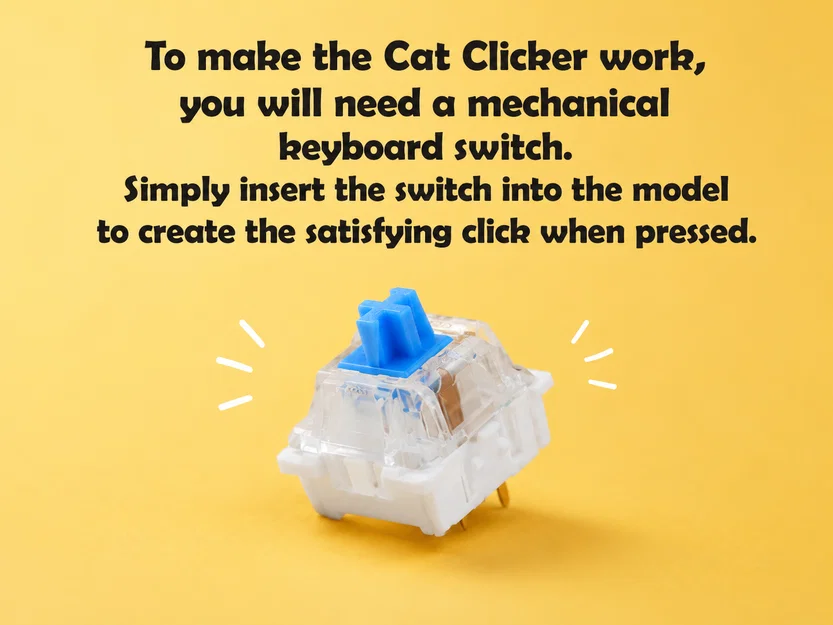 Cute Cat Clicker – Mô hình đồ chơi Fidget in 3D dễ thương - Image 4