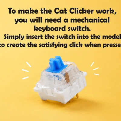 Cute Cat Clicker – Mô hình đồ chơi Fidget in 3D dễ thương