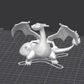 Mô hình Charizard phong cách Art Toy tối giản - Thumbnail 1