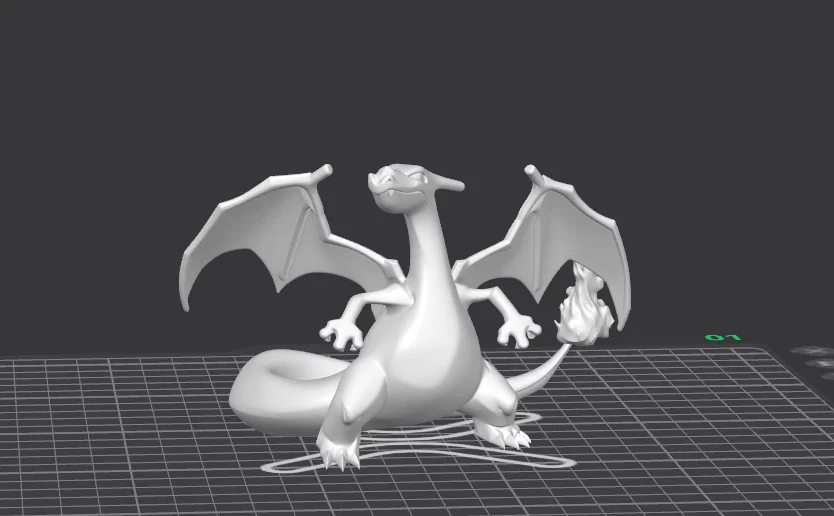 Mô hình Charizard phong cách Art Toy tối giản - Image 2