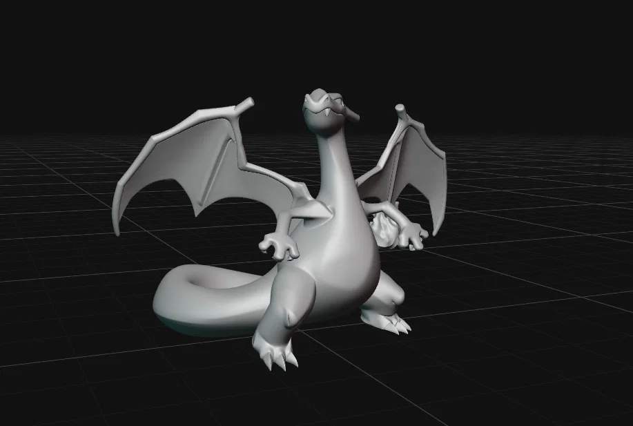 Mô hình Charizard phong cách Art Toy tối giản - Image 3
