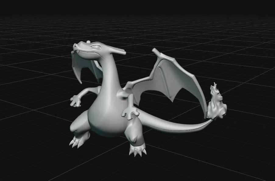 Mô hình Charizard phong cách Art Toy tối giản - Image 4