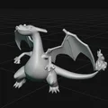 Mô hình Charizard phong cách Art Toy tối giản - Thumbnail 4