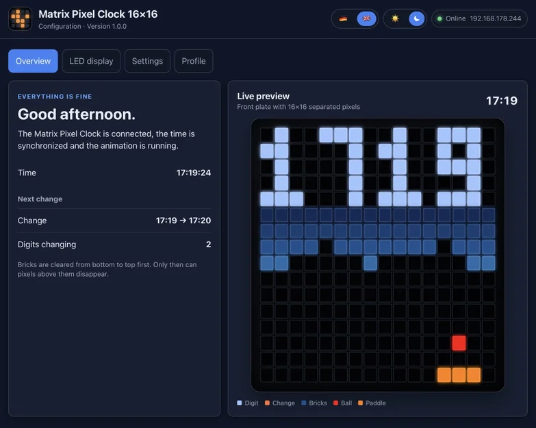 Matrix Pixel Clock 16×16 - Image 3