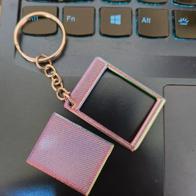 Móc khóa khung ảnh mini (Llavero porta fotografia) 27mm x 33mm