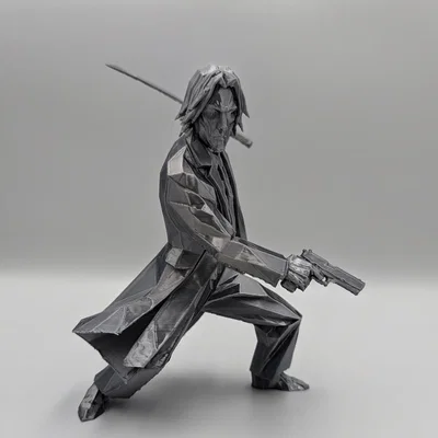 John Wick - Sát thủ phong cách Low Poly