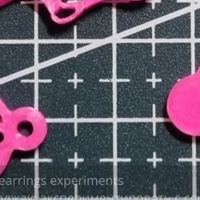 Mẫu bông tai hình quả cherry xinh xắn cho máy in 3D