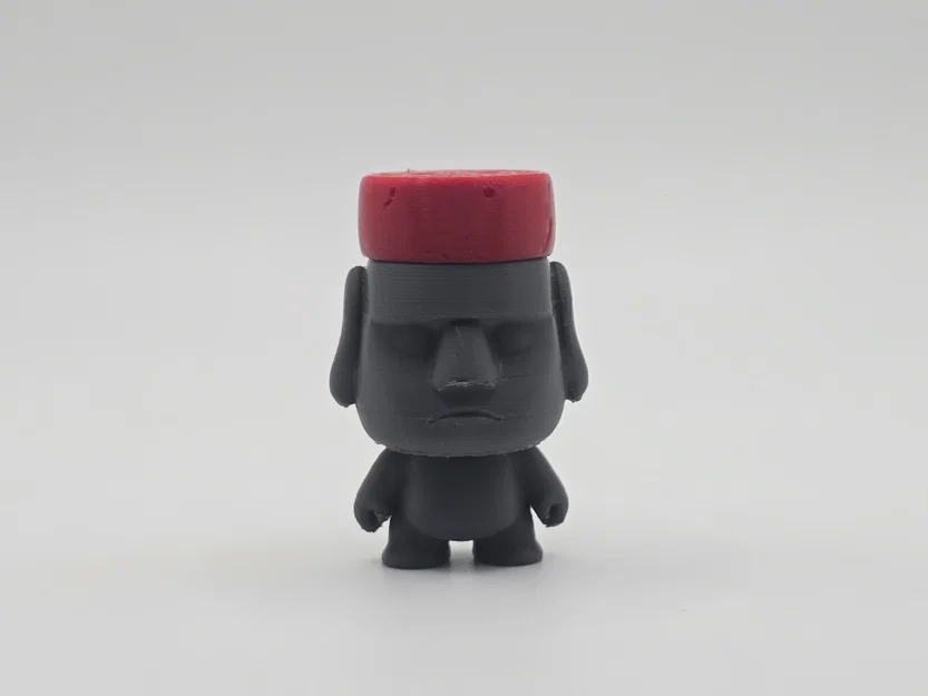 Mô hình/Móc khóa Chibi Moai đội nón Pukao - Image 1