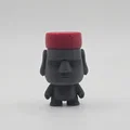 Mô hình/Móc khóa Chibi Moai đội nón Pukao - Thumbnail 1