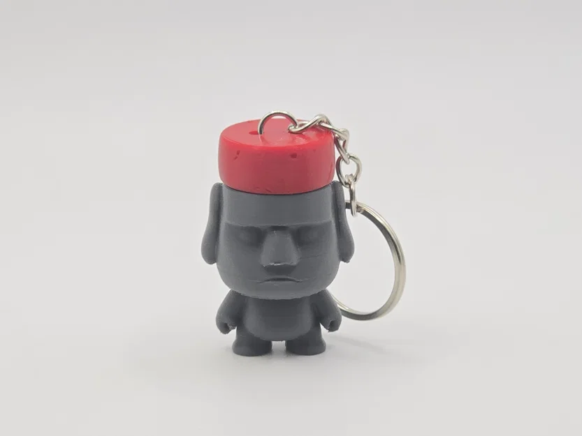 Mô hình/Móc khóa Chibi Moai đội nón Pukao - Image 2