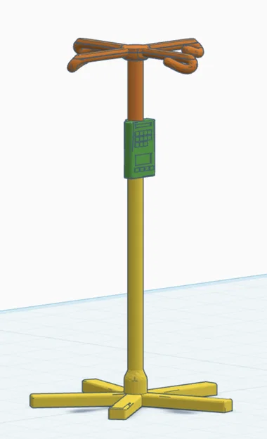 Mô hình cột truyền dịch mini 3D: Dễ in, không cần support - Image 1