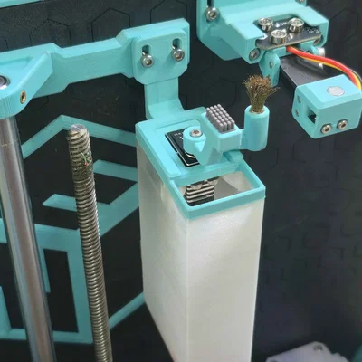 Khay hứng rác tích hợp chổi servo cho Ender 3 NG v1.2