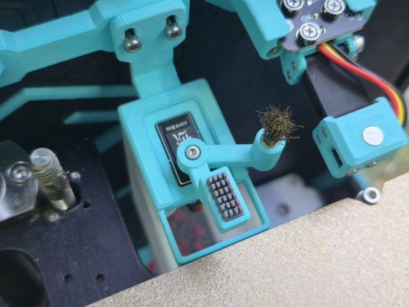 Khay hứng rác tích hợp chổi servo cho Ender 3 NG v1.2 - Image 2