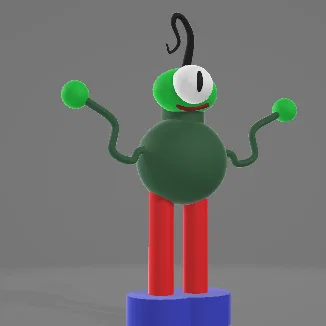 Mô hình 3D Bob - Người bạn ngoài hành tinh ngộ nghĩnh cho mọi nhà