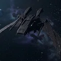 Mô hình tàu chiến Romulan Scimitar từ Star Trek Fleet Command - Thumbnail 1