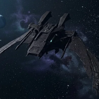Mô hình tàu chiến Romulan Scimitar từ Star Trek Fleet Command
