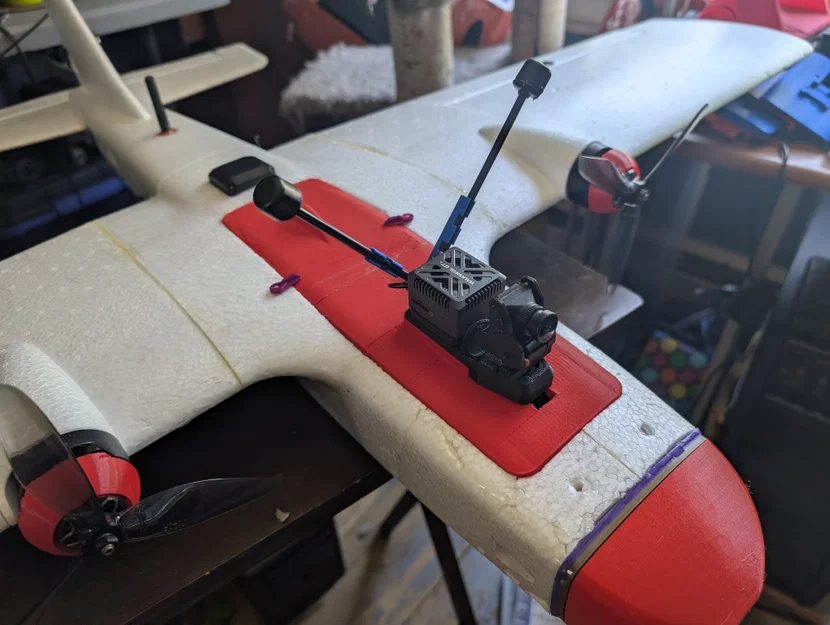 Ngàm gắn ăng-ten kép Walksnail GT2 cho gimbal AtomRC - Image 2