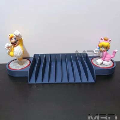 Giá Đựng Game Switch và Mô Hình Amiibo Đơn Giản