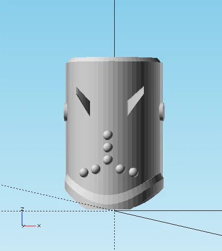 Mô hình 3D Mặt nạ Vulcan (Mask Of Vulcan) từ phim Hercules cổ điển - Image 1