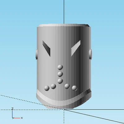 Mô hình 3D Mặt nạ Vulcan (Mask Of Vulcan) từ phim Hercules cổ điển