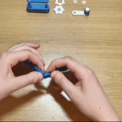 Mô hình cơ cấu xích và bánh răng (Chain and sprocket mechanism)