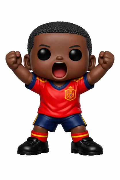 Mô hình 3D cầu thủ bóng đá phong cách Chibi trang trí - Image 1