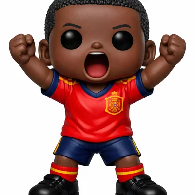 Mô hình 3D cầu thủ bóng đá phong cách Chibi trang trí