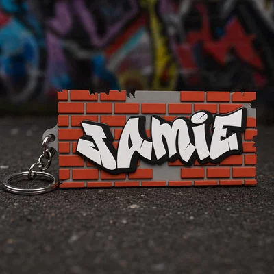 Bảng tên phong cách đường phố với tên Jamie