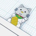 Kẹp sách mèo thần tài may mắn in 3D (Ciiity Bookmark) độc đáo - Thumbnail 2