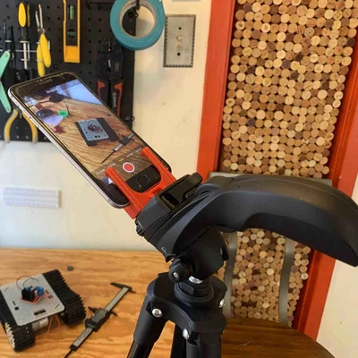 Ngàm gắn iPhone lên Tripod - Có ren xoắn