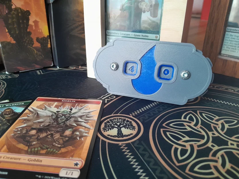 Bộ đếm điểm TCG/MTG/DD v1 - Màu xanh - Image 1