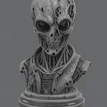 Tượng Bán Thân Undead Grey Alien Kinh Dị - Thumbnail 1