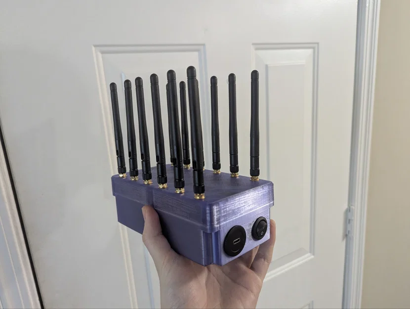 Hộp Đựng Cluster Wardriving 12-Unit cho Seeed Studio XIAO ESP32-C5 - Image 1