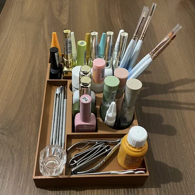 Khay Đựng Sơn Móng Tay và Dụng Cụ Làm Nail Đa Năng