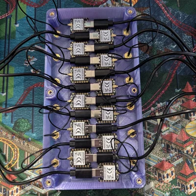 Hộp Đựng Cluster Wardriving 12-Unit cho Seeed Studio XIAO ESP32-C5