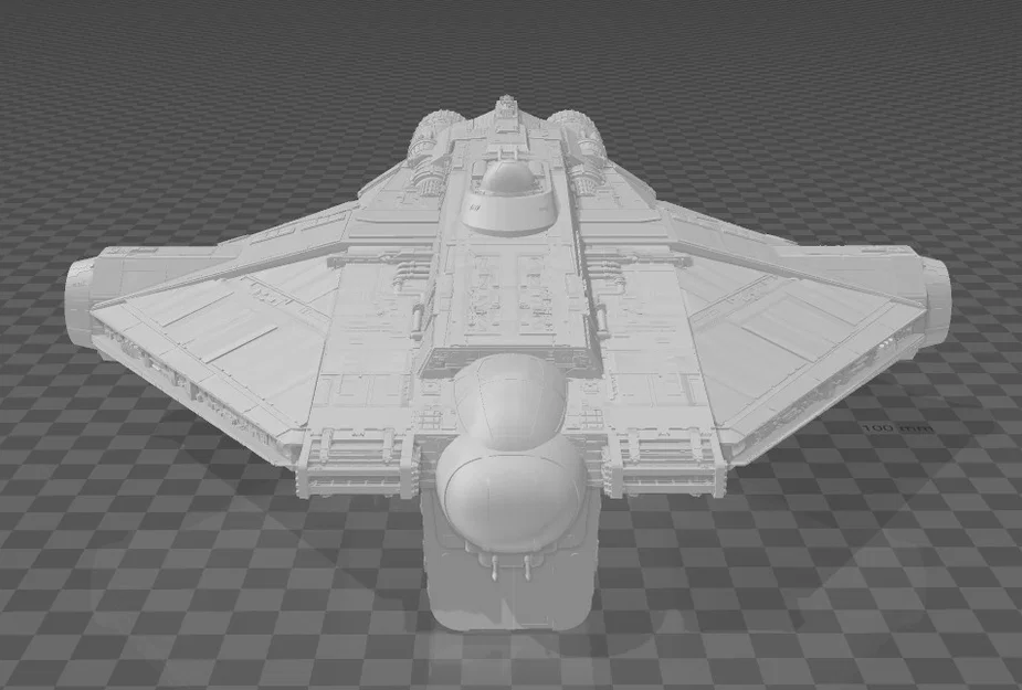 Mô hình 3D tàu vũ trụ Star Wars Rebels VCX-100 Ghost chi tiết - Image 1