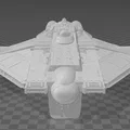 Mô hình 3D tàu vũ trụ Star Wars Rebels VCX-100 Ghost chi tiết - Thumbnail 1