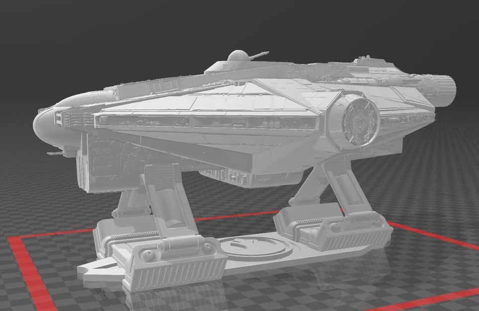 Mô hình 3D tàu vũ trụ Star Wars Rebels VCX-100 Ghost chi tiết - Image 2