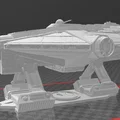 Mô hình 3D tàu vũ trụ Star Wars Rebels VCX-100 Ghost chi tiết - Thumbnail 2