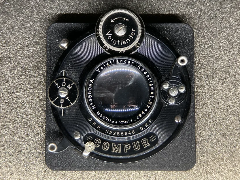 Lens Board Century Graphic cho màn trập Dial Set Compur No.0 (Baby Graflex 2x3) - Image 2