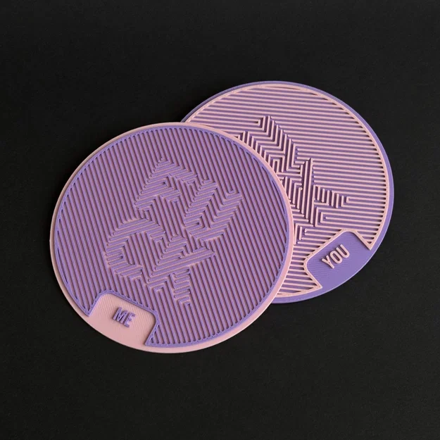 Bộ đế lót ly 3D độc lạ với thiết kế cá tính (100mm) - Image 2